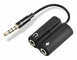 Sharkoon PMP35 - TRRS Audio Combo Adapter für Gaming Headsets (PS4 / Tablets / Smartphones / Notebooks) schwarz