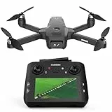 K600 GPS Drohne Mit 4K Kamera, Fernbedienung Mit UHD Bildschirm, Windresistente Faltbare Drohne, SD Karte, Tragetasche, Auto Hovering Für Erwachsene Und Anfänger