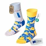 Many Mornings Bunte Lustige Socken mit Badeenten-Motiv ein Paar 39-42 aus Baumwolle für Damen und Herren Originelles Geschenk für Erwachsene