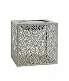 Dehner Solar-Laterne Olea B20 x H20 x T20 cm – LED Würfellampe, warmweiß, Solarbetrieb, Dämmerungssensor, Metall & Kunststoff, grün