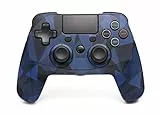 snakebyte GAMEPAD 4S - camo blau - Wireless Bluetooth Controller kompatibel mit PlayStation 4 / PS4 Slim / Pro, Analoge Dual Joysticks, Kopfhöreranschluss, Touchpad und Dual Vibration Feedback