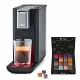 Tchibo Qbo ESSENTIAL Premium Kapselmaschine inkl. 16 recyclebare Qbo Kapseln für Espresso, Caffè und Caffè Grande, kompaktes, innovatives Design, Dark Berry