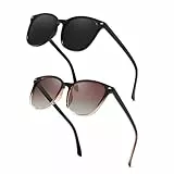 LVIOE 2 Stück Sonnenbrillen für Damen mit UV-Schutz und Polarisations Gläsern für Outdoor-Aktivitäten
