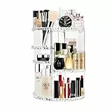 talifoca Make Up Kosmetik Organizer, 360° Drehung Kosmetik-Organisator, Kosmetik Aufbewahrungsbox, Make-up-Caddy-Regal für alle Make-up-Accessoires in Kommode, Bad, Schlafzimmer