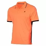 K-Swiss Herren Sport Tennis Polo-Shirt, Performance, Orange