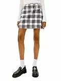 Tommy Jeans Damen High Waist A-line Mini Skirt with Pocket and Embellished Logo Rock, Ecru, Mittel