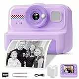 HiMont Kinderkamera Sofortbildkamera, 1080P Sofortbildkamera Kinder mit 32GB Karte & 3 Rollen Druckpapier, lustige Kinderspielzeug Geschenke für Jungen & Mädchen von 3-12 Jahren