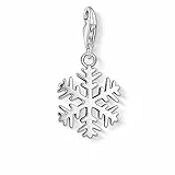 Thomas Sabo Damen Charm-Anhänger Schneeflocke Charm Club 925 Sterling Silber 0281-001-12