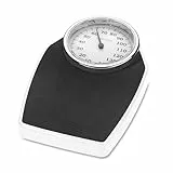 medisana PSD mechanische Personenwaage bis 150 kg, Körperwaage analog, Retrowaage im klassischem Design und großer Skala in frustfreier Verpackung und verstärkter Glasabdeckung