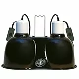 Zoo Med LF-19e Mini Combo Deep Dome, Doppel-Reflektor-Lampenschirm