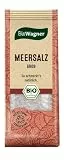 BioWagner - Bio grobes Meersalz | aus den Salzgärten des Ionischen Meeres | naturbelassene Bio-Zutaten | recyclebare Verpackung | 100 g