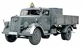 TAMIYA 300035291 35291 – 1:35 Deutscher Transport LKW 3to (2), Modellbausatz,Plastikbausatz, Bausatz zum Zusammenbauen, detaillierte Nachbildung, Grau, Mittel