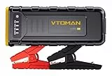 VTOMAN V7 Starthilfe Powerbank,4500A 12V Autobatterie Starter Powerbank Mit Starthilfekabel,Booster Auto Starthilfe(Für Pkw Motor 10L Benzin und 8L Diesel) Mit LED,USB Schnelles Laden,15V DC