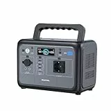 OUKITEL P800 Tragbare Powerstation 800 W, Solargenerator mit 512 Wh LiFePO4 Akku, Generator für USB A, C Ausgang, 1600 W Spitzenleistung, Schnellladung, 6kg für Camping, Reise, Outdoor