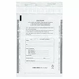 Belinlen Einzahlungstaschen, Sicherheits-Banktaschen, 22,9 x 30,5 cm, weiß, 100 Stück (evtl. nicht in deutscher Sprache)