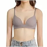 Damen BH ohne Bügel Bequemer Nahtloser BHS Trägerverstellbarer Softschalen BH Minimizer-BHS Seamless Push Up Tshirt BH Soft Baumwolle Klassischer BH Blitzangebote des Tages Kaffee XS