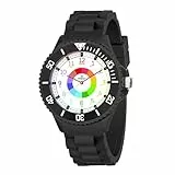 Weayege Lern Armbanduhr für Kinder,Kinderuhr für Jungen und Mädchen, Kinderuhr,Armbanduhr für Kinder Jungen und Mädchen,3ATM wasserdichte Analog Quarzuhr,Erlernen der Uhrzeit, Full HD 1080P Home