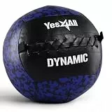 Yes4All Wall Ball, Soft Medicine Ball for Core Training and Workouts 3 kg, Schwarz