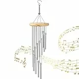 Windspiele für Draußen Hängend,Chimes Metall Wind,Alu-Röhren Windspiel,Draußen Windspiele,Chimes Klangspiel,Metall Windspiel Anhänger,Windspiel Rohr für Draußen Heimdekoration Garten TerrasseGeschenke