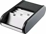 helit Visitenkartenbox Linear/H6218095, schwarz, Visitenkartenboxen,136x67x240mm