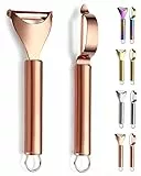 Berglander Roségold spargelschäler Gemüse kartoffelschäler, Titanbeschichtung Kupfer Edelstahlschäler für die Küche, langlebige und robuste scharfe sparschäler sparschäler apfelschneider 2 Stück