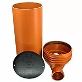 KARMAT/Dyka Megaastore KG Schacht DN400/DN160 - Komplett SET - KG Rohr 100 cm - Kanal Entwässerung - Kontrollschacht Revisionsschacht Komplett SET