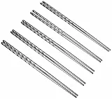 FACKELMANN Essstäbchen ASIA LINE, Stäbchen aus Edelstahl, robustes Sushi-Besteck (Farbe: Silber), Menge: 10 Stück, braun, 23 x 0,6 x 0,6 cm, 30100