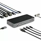 StarTech.com USB-C Drei Monitor Dockingstation - HDMI/DP Dreifach 4K USB C Dock - 5x USB Hub - GbE - 100W PD - Universelle Multi-Monitor Dockingstation - Thunderbolt 3/4 Kompatibel (116E-USBC-DOCK)