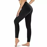 Gayhay Leggings Damen High Waist Sportleggings Blickdicht Sporthose für Sport Yoga Gym(Schwarz，L-XL)