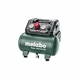 Metabo Kompressor Basic 160-6 W OF – 601501000 – Kompressor mit leistungsstarkem Motor und 6 l Kesselgröße – 1,5 m Kabellänge