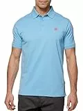 Indicode Herren INTorrance Poloshirt aus Baumwollmischung | Herrenpoloshirt Polokragen Baumwollshirt Alaska Blue, L