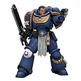 JOYTOY Warhammer 40k Space Marine 2, 1/18 Uitramarines Lieutenant Titus Action Figur Collect Model