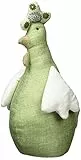 Heitmann Deco Türstopper Huhn - aus Stoff - grün - mit schwerer Füllung - für innen - Fensterstopper - Osterdeko - Deko-Figur