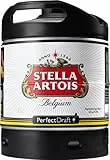 Stella Artois, Internationales Premium Lager-Bier aus Belgien, Perfect Draft (1 x 6l) MEHRWEG Fassbier