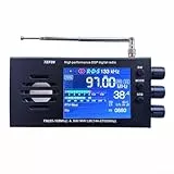 Tragbares Digitales Radio, TEF6686 FM (65–108 MHz) und SW/MW/LW (144–27000 kHz) DSP-Radioempfänger Tragbares Kurzwellenradio mit Batterie, 3,2-Zoll-LCD-Vollband-Radio, großer Lautspreche