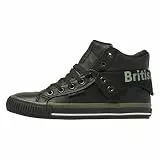 British Knights Herren Roco Sneaker, Schwarz/Khaki/Weiss/Schwarz, 43 EU