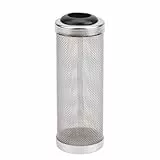 TOPINCN Robuster Filter aus Edelstahl mit kleinem Netz, Netzfilter, Filternetzgehäuse, langlebiges Aquarium für Aquarien(Großer 16mm Innendurchmesser)