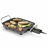 Princess Plancha Chef Mini Classic schwarz 28 x 28 cm 4 Personen 1900 W Aluminium, 01.102210.01.005
