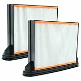 vhbw 2x Flachfaltenfilter F8 kompatibel mit Metabo ASR 2025, 2050, 25 L SC, 35 L Autoclean, 35 M Industriestaubsauger Staubsauger