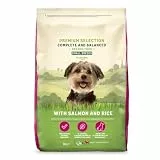 by Amazon Hundefutter für ausgewachsene Hunde (Adult) kleiner Rassen, Fein zubereitetes Trockenfutter mit Lachs und Reis, 3 kg (1er-Pack)(Zuvor eine Marke von Lifelong, gleiches Produkt)
