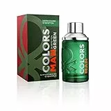 United Colors of Benetton - Green von United Colors, Eau de Toilette Spray für Männer, Holziger Duft mit Zitrusfrüchten, Bergamotte, Koriander und Vetiver - 100 ml