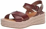 Amazon Essentials Damen Flache Espadrille-Sandale, Braun, 38 EU