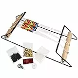 The Beadsmith Extra breites Metallperlen-Webstuhl-Set, enthält extra breiten Webstuhl (36,8 x 15,2 x 21,6 cm), Faden, Nadeln und 36 g Glasperlen für Armbänder, Halsketten, Gürtel und mehr