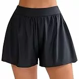 Halcurt Badeshorts Damen Badehose Schnell Trocknende Boardshorts Locker Schwimmshorts Strand Surf Schwimmhose XL