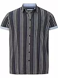 Charles Colby Herren Kurzarmhemd Duke Erec dunkelblau, 3XL (XXXL) - 47/48