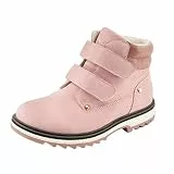 TZJS Unisex Kinder Klassische Stiefel für Jungen Mädchen Baby Winterstiefel Mit Klettverschluss Wasserdicht Stiefeletten Schneestiefel Herbstschuhe Winterschuhe(Rosa Warm, numeric_35)