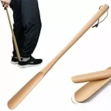 Schuhlöffel aus Holz 70CM - Shoe Horn Holzschuhanzieher für Senioren, Schwangere und Menschen mit Bewegungseinschränkungen