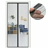 Meet Beauty Fliegengitter Balkontür 95x200cm | Magnet Fliegengitter Tür Ohne Bohren | Schwarzes Insektenschutzgitter für Tür & Balkon, Schützt vor Fliegen, Mücken & Insekten