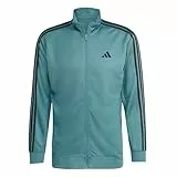 adidas Herren Train Essentials 3-Stripes Training Hooded Track Top, preloved Teal, L