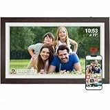 Digitaler Bilderrahmen 21,5 Zoll WLAN 32 GB Speicher Digitaler Bilderrahmen FHD IPS Touchscreen Automatisch drehen An der Wand montierbar Teilen Sie Fotos/Videos sofort über die Frameo App